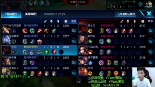 潇洒:冲巅峰赛1500分 2018-05-17 21点场