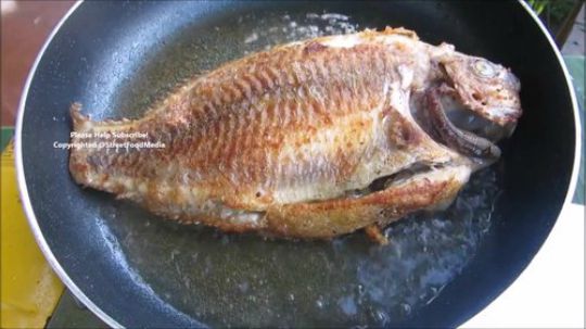 【Street Food Media】煎至金黄的罗非鱼，浇上