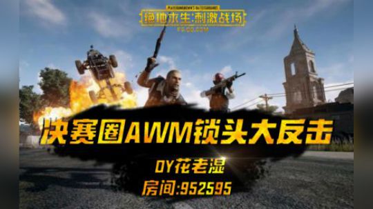 【决赛圈AWM锁头大反击】花老湿