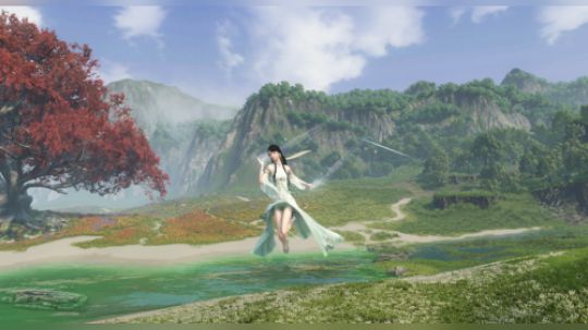 逆水寒二侧素问奶妈轻功展示！~