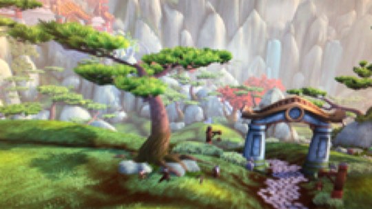 熊猫人的进场动画还没有看过，第一次见很漂亮的风景。