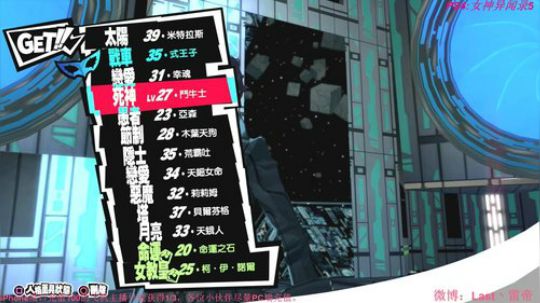 【雷帝】 P5女神异闻录5Persona 2018-05-24 02点场