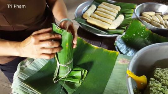 越南妹乡下郊野料理】教你包'又大又粗'糯米粽