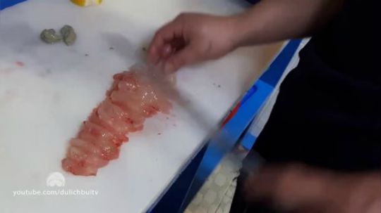 韩国美食 波士顿龙虾刺身 鱿鱼刺身