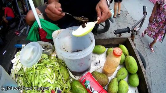 菲律宾街头食品-绿色芒果