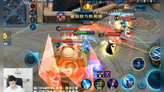 白白白_宇宙无敌聪明白王者荣耀直播韩信精彩教学轻松胜利