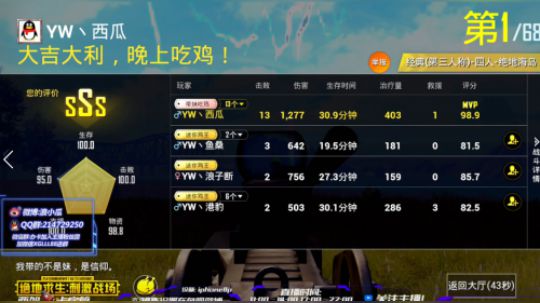 澳门电竞嘉年华 头号玩家比赛13杀吃鸡