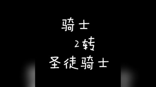 骑士2转圣徒骑士