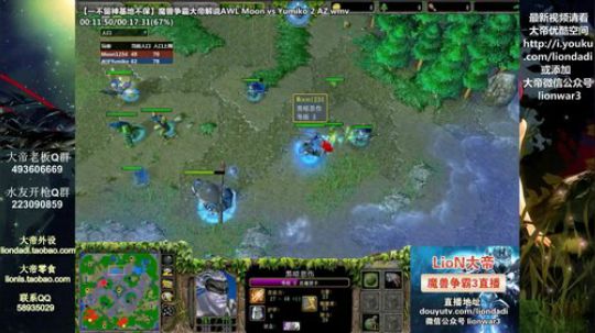 我在斗鱼看大帝LioN直播魔兽争霸