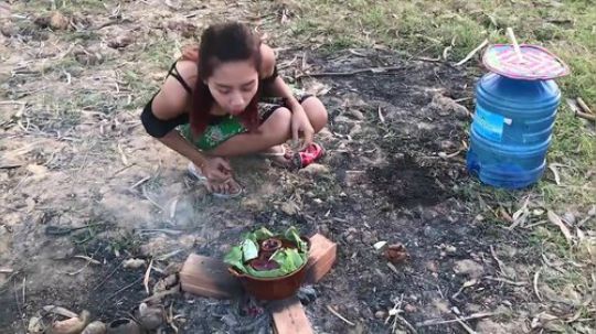【荒野小姐姐】~野生小姐姐煮鹌鹑蛋~