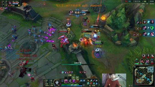 阿迎：AD单排教学，对线意识团战细节 2018-07-24 09点场