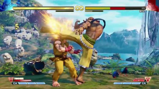 大神终于出手!街霸5新角色沙加特高端连段集!