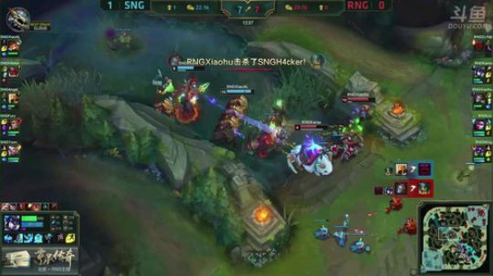 LPL夏季赛斗鱼解说台-RNGvsSNG-第二场-8.7