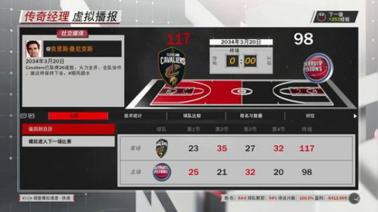 小乐：NBA2K18骑士第十七赛季常规赛 2018-08-02 21点场