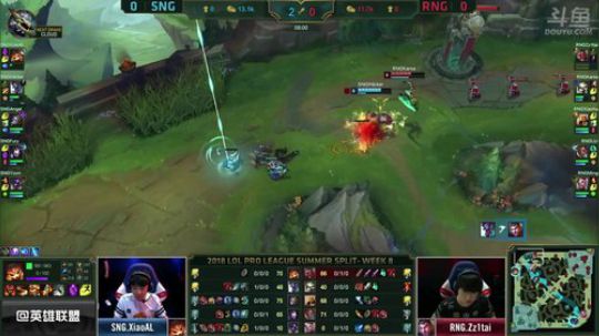 LPL夏季赛斗鱼解说台-RNGvsSNG-第一场-8.7