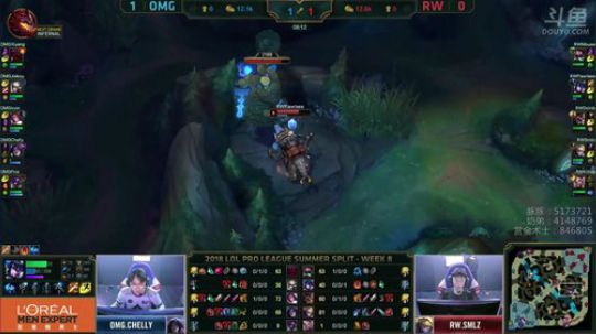 斗鱼LPL解说台-RWvsOMG-第二场-8.11