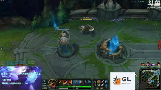 GL上单 ：瑞兹 亚索 剑姬 青钢影 2018-08-14 00点场