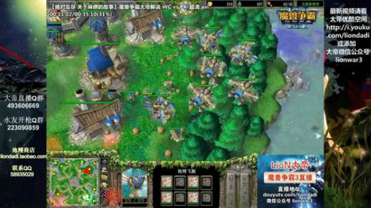 我在斗鱼看大帝LioN直播魔兽争霸