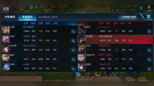 体验服：新英雄司马懿盾山~ 2018-08-20 08点场