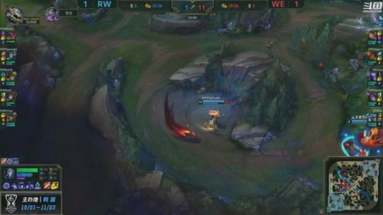 我在斗鱼看英雄联盟官方赛事直播英雄联盟