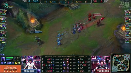 LPL斗鱼解说台-SNGvsVG-第一场-8.24