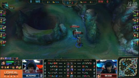 LPL斗鱼解说台-WEvsRW-第一场-9.2