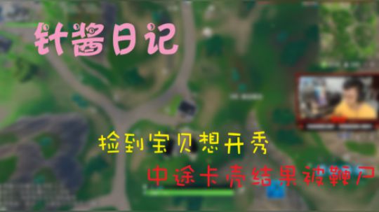 堡垒之夜针酱日记第29期: 捡到宝贝想开秀, 结果中途卡壳被