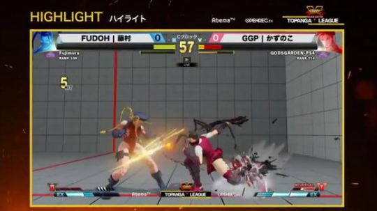 日本街霸5全明星出阵!本周TOPANGA联赛精彩集锦上集!
