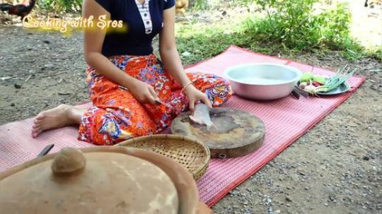 荒野小姐姐】~野生小姐姐的烤鱼~这是鲫鱼？