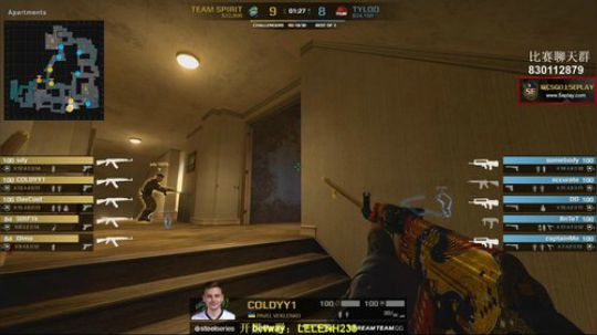 【赖小峰】tyloo vs Spirit 2018-09-09 18点场