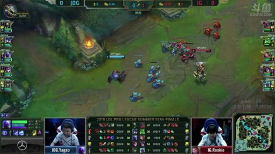 LPL半决赛斗鱼解说台-IGvsJDG-第一场-9.10