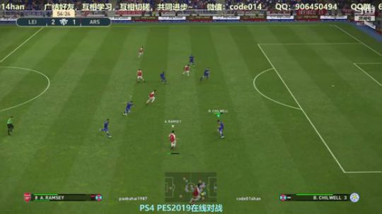 PS4实况2019 pes2019 网战 2018-09-11 21点场