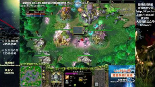 我在斗鱼看大帝LioN直播魔兽争霸