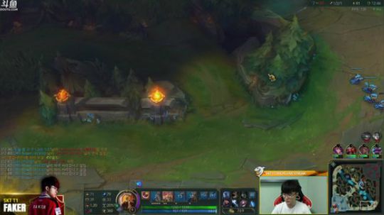 我在斗鱼看SKT直播faker直播英雄联盟