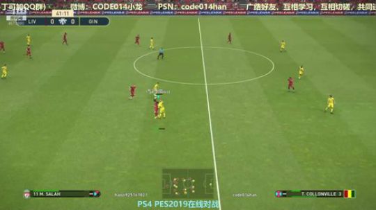 PS4实况2019 pes2019 网战 2018-09-19 21点场
