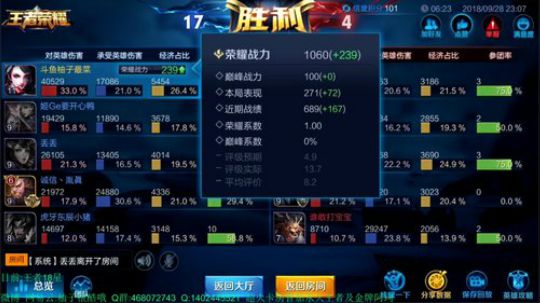 王者12星冲鸭！ 2018-09-28 22点场