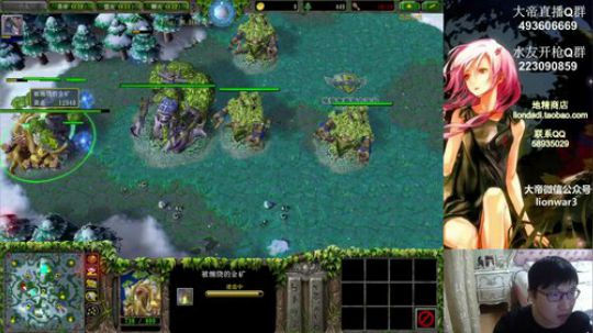 我在斗鱼看大帝LioN直播魔兽争霸