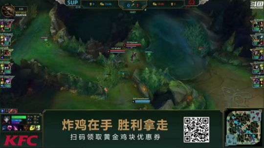 我在斗鱼看英雄联盟官方赛事直播英雄联盟