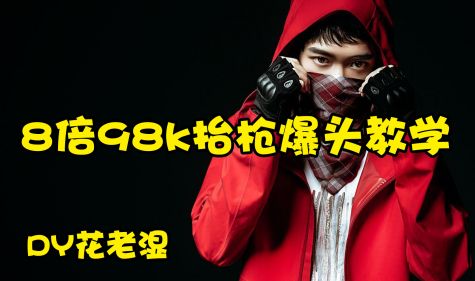 【8倍98k抬枪爆头教学】花老湿