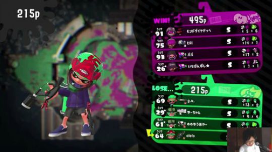 喷射战士 splatoon 在S段摩擦 2018-10-12 22点场