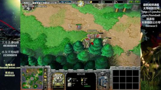 我在斗鱼看大帝LioN直播魔兽争霸