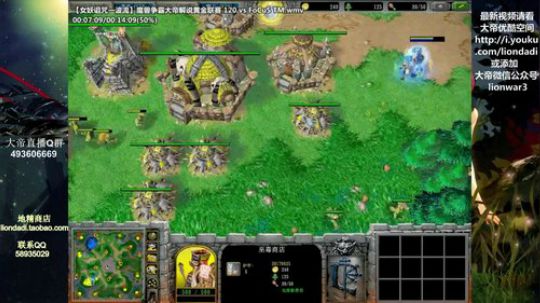 我在斗鱼看大帝LioN直播魔兽争霸