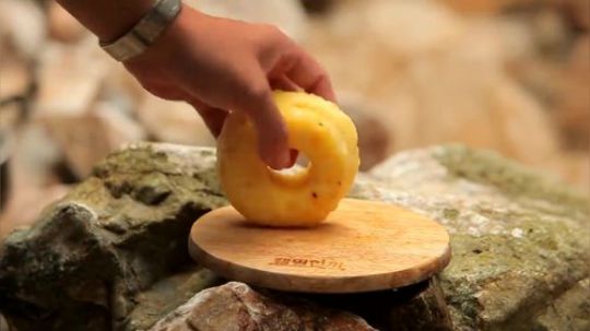 【露营烹饪】露营炊具烤菠萝三文鱼