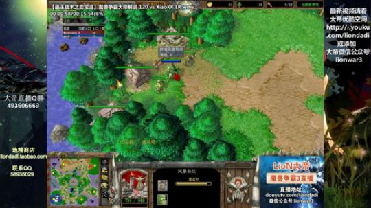 我在斗鱼看大帝LioN直播魔兽争霸