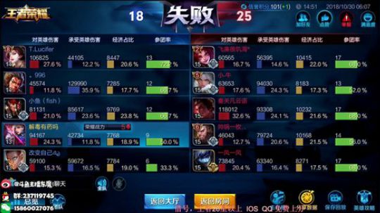东魔：单排50星局 2018-10-30 06点场