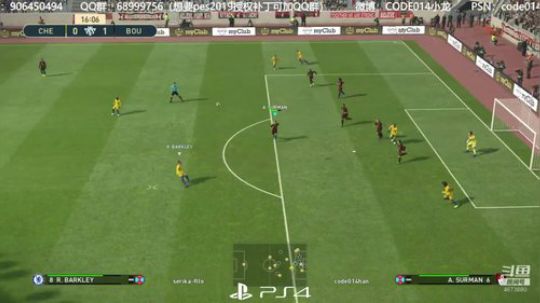 PS4实况2019 pes2019 网战 2018-11-02 21点场