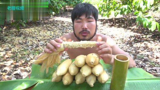 【吃到吐系列】眯眯眼的吃播——玉米棒