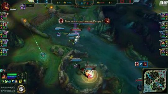 我在斗鱼看英雄联盟官方赛事直播英雄联盟