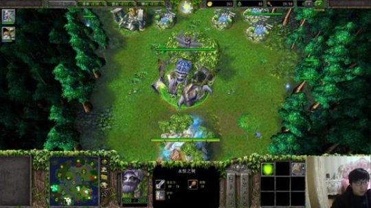 我在斗鱼看大帝LioN直播魔兽争霸