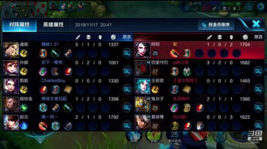 国服貂蝉 国服韩信 排位100连胜没有断 2018-11-17 20点场